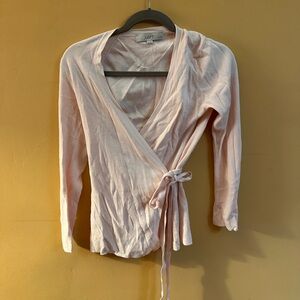 LOFT Women's Light Pink Wrap Robe